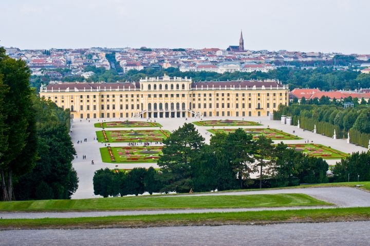 view of the palace schoenbrunn...