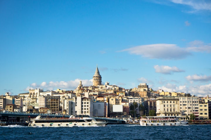 beautiful view of istanbul city ...