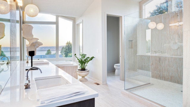 Beautiful Large Bathroom in Luxury Home