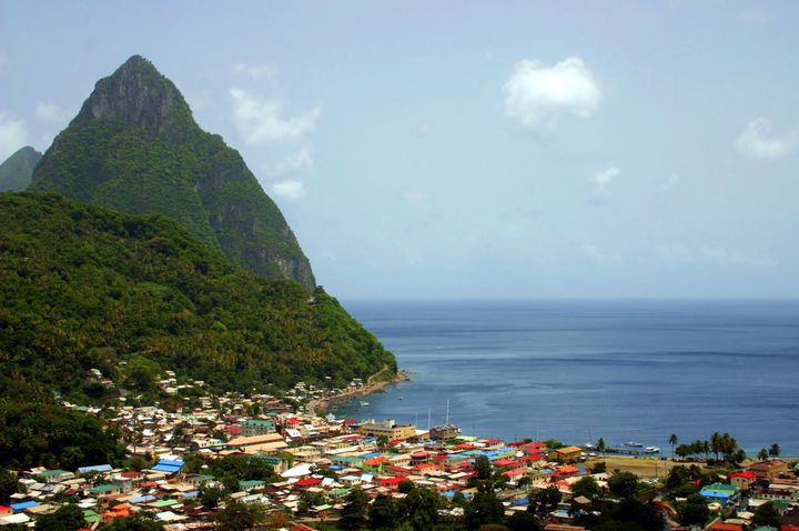 les pitons and soufriere...