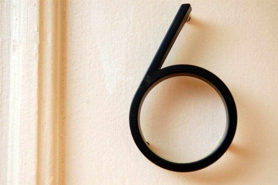 Install Metal House Numbers