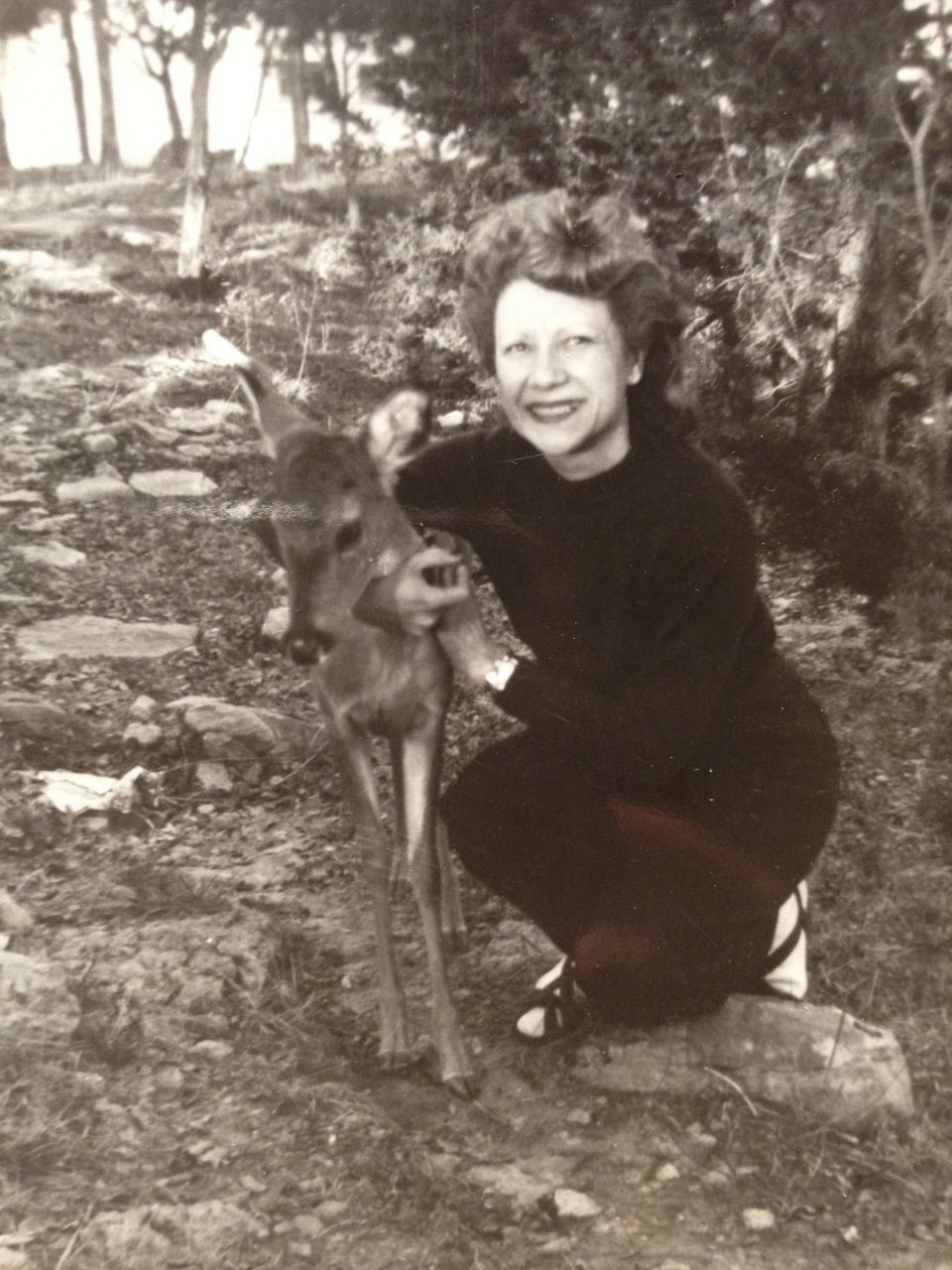 'My Great Grandmother With A Fawn'