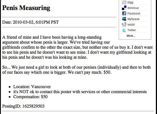 Craigslist personals weird Craigslist Personals