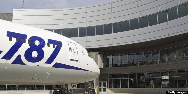 EVERETT, WASHINGTON - APRIL 3: An ANA Boeing 787 Dreamliner sits in front of the newly opened Everett Delivery Center April 3, 2013 in Everett, Washington. The new 180,000 square feet facility is triple the size of the previous delivery center. (Stephen Brashear/Getty Images)