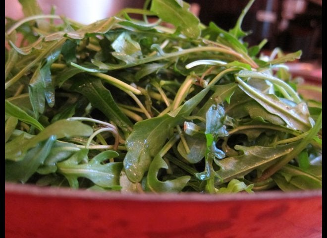 "Wild" Arugula Waiting For The Steak