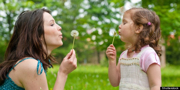 mother with small daughter...