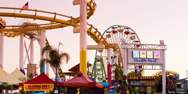 The Santa Monica summer music festival brings people to the Santa Monica Pier for music and movies on the beach.