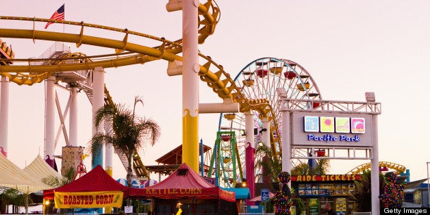 The Santa Monica summer music festival brings people to the Santa Monica Pier for music and movies on the beach.