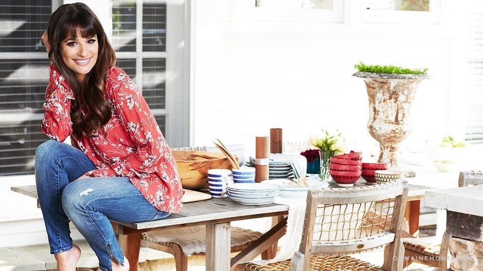 Lea Michele At Home 