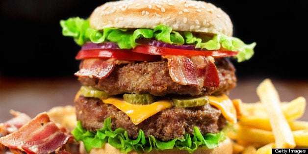 Double Cheeseburger with Bacon