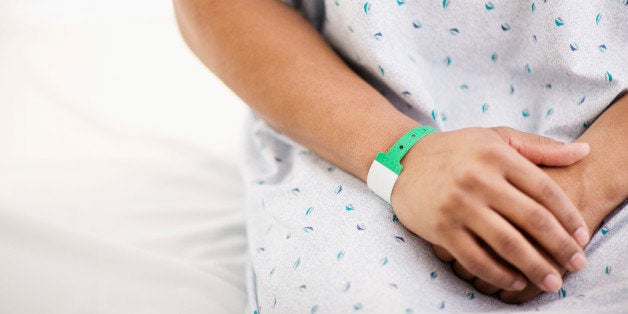 Hands of Hospital Patient