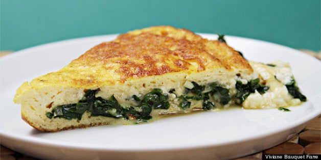 Soufflé Omelet With Robiola and Sautéed Ramps | HuffPost Life