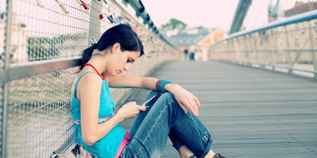 Young girl outside