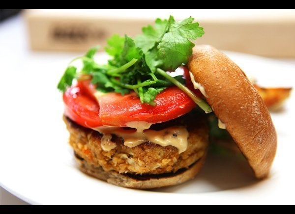 Thai Chicken Burgers with Hoisin Mayo