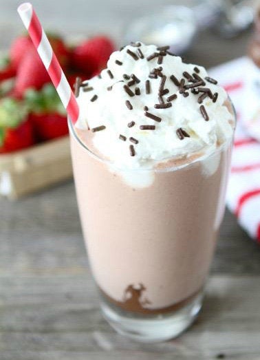 Strawberry Nutella Milkshake