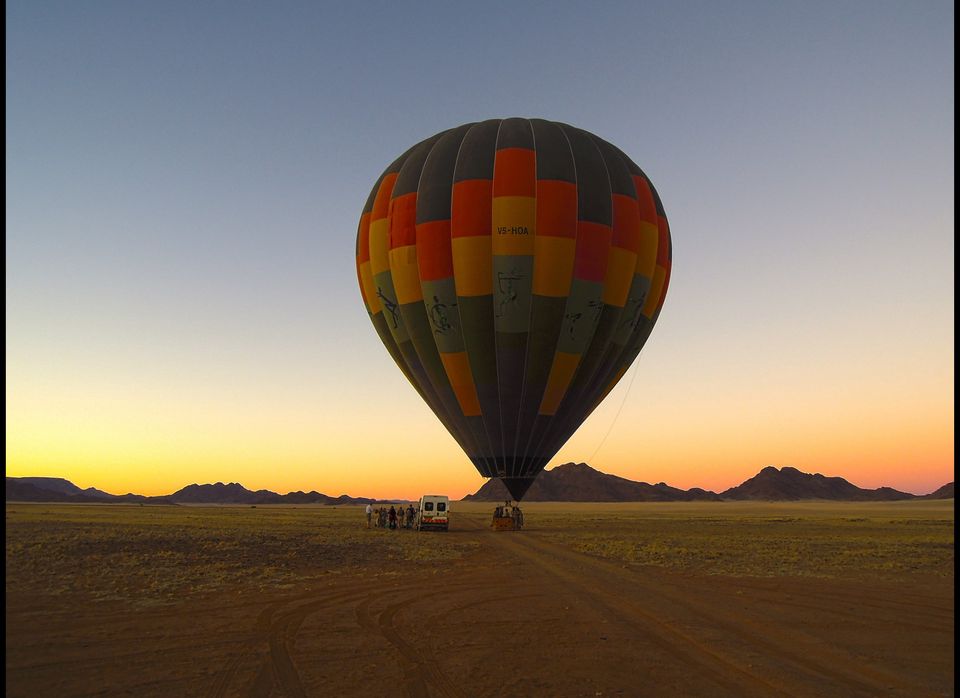 Ballooning the Namib