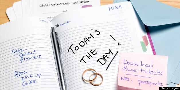 Civil partnership planning diary