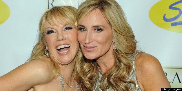 NEW YORK, NY - JUNE 04: (L-R) Cast members Ramona Singer and Sonja Morgan attend 'The Real Housewives Of New York City' Season 5 Premiere Viewing Party on June 4, 2012 in New York, United States. (Photo by Simon Russell/Getty Images)