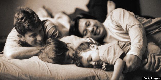 Family On the Bed