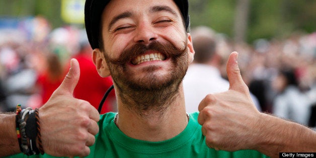 Happy man portrait. Adobe RGB