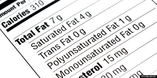 close up of a nutritional label ...