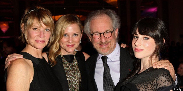 BEVERLY HILLS, CA - JANUARY 27: Actress Kate Capshaw, actress Jessica Capshaw, director Steven Spielberg and Sasha Spielberg attend the 13th annual Unforgettable Evening benefiting EIF held at Beverly Wilshire Four Seasons Hotel on January 27, 2010 in Beverly Hills, California. (Photo by Donato Sardella/WireImage) 