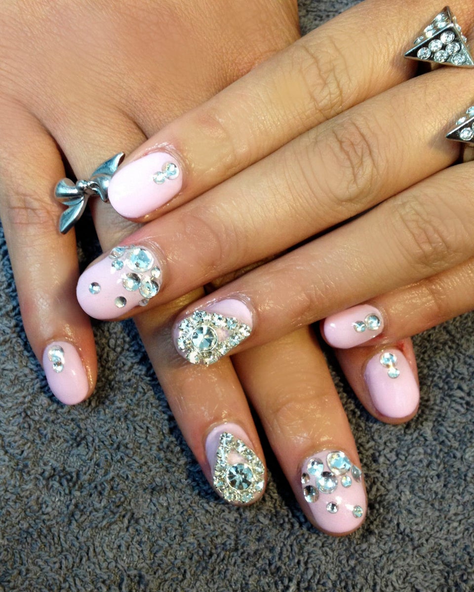 Can't get enough of millennial pink? Here's some nail art inspiration