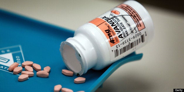 MIAMI - JULY 14: A bottle and pills of the diabetes drug, Avandia are seen on July 14, 2010 in Miami, Florida. Today, the U.