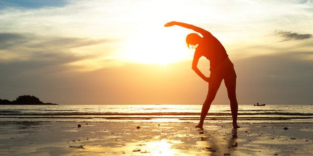 silhouette young woman ...