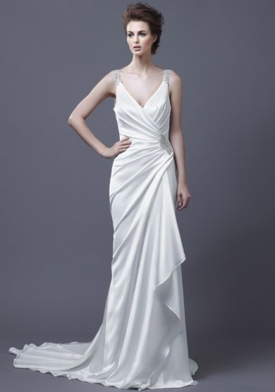 grecian inspired wedding dress