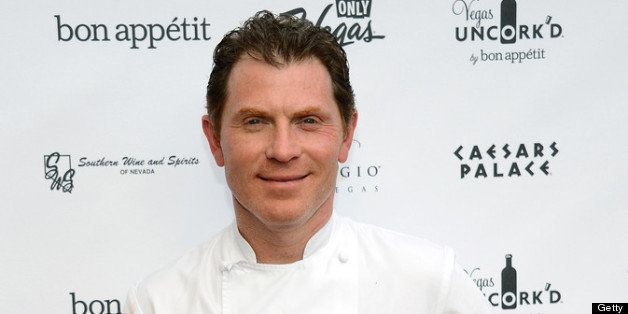 LAS VEGAS, NV - MAY 10: Television personality and chef Bobby Flay arrives at Vegas Uncork'd by Bon Appetit's Grand Tasting event at Caesars Palace on May 10, 2013 in Las Vegas, Nevada. (Photo by Ethan Miller/Getty Images for Vegas Uncork'd by Bon Appetit)