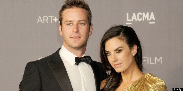 LOS ANGELES, CA - OCTOBER 27: Actor Armie Hammer and wiffe Elizabeth Chambers arrive at LACMA Art + Gala at LACMA on October 27, 2012 in Los Angeles, California. (Photo by Gregg DeGuire/WireImage)