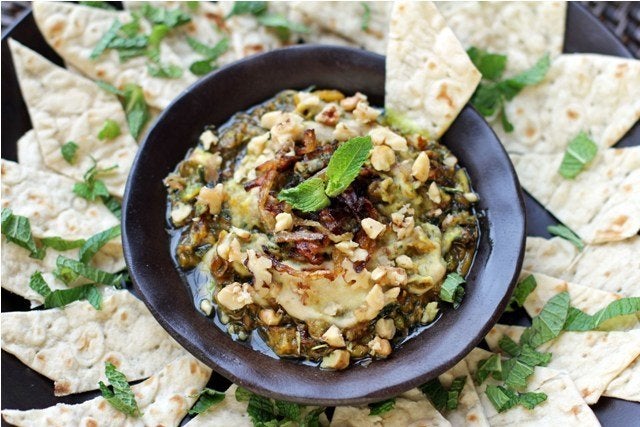 Kashke Bademjan (Persian Style Roasted Eggplant Dip)