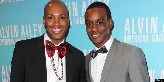 NEW YORK, NY - DECEMBER 01: Antonio Douthit and Kirven Boyd attend the Alvin Ailey American Dance Theater opening night gala benefit at the Hilton New York on December 1, 2010 in New York City. (Photo by Taylor Hill/Getty Images)