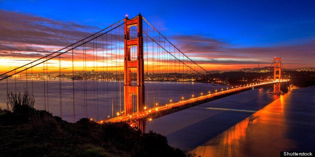 the golden gate bridge in early ...