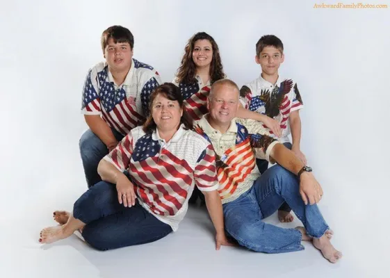 awkward white family