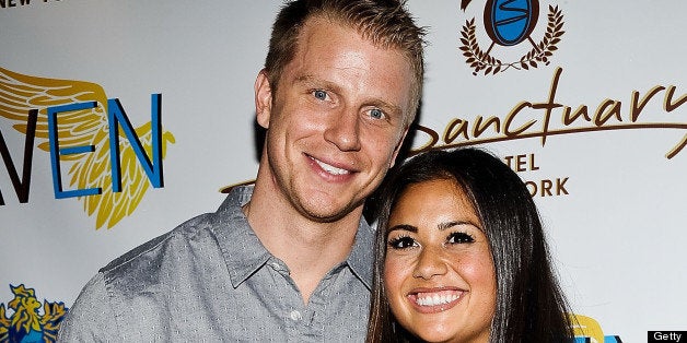 NEW YORK, NY - JUNE 11: Sean Lowe and Catherine Giudici attend The Sanctuary Hotel One Year Anniversary on June 11, 2013 in New York, United States. (Photo by Daniel Zuchnik/FilmMagic)