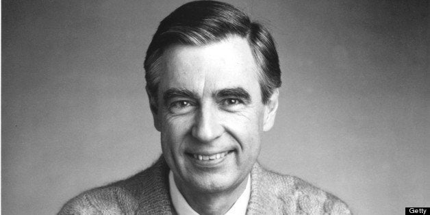 UNDATED FILE PHOTO: Fred Rogers, the host of the children's television series, 'Mr. Rogers' Neighborhood,' sits for a promotional portrait in this picture from the 1980's. 'Mr. Rogers' Neighborhood' will broadcast its last new episode August 31, 2001 it was announced August 30 in a statement by Rogers from Nantucket, Massachusetts. Rogers died at the age of 74 February 27, 2003 at his Pittsburgh, Pennsylvania home. He had been suffering from stomach cancer. (Photo by Family Communications Inc./Getty Images)