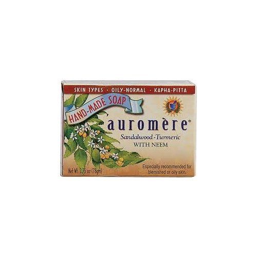Auromere Ayurvedic Bar Soap Sandalwood -Turmeric