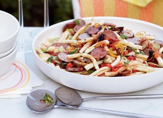 Pasta Salad With Grilled Sausages