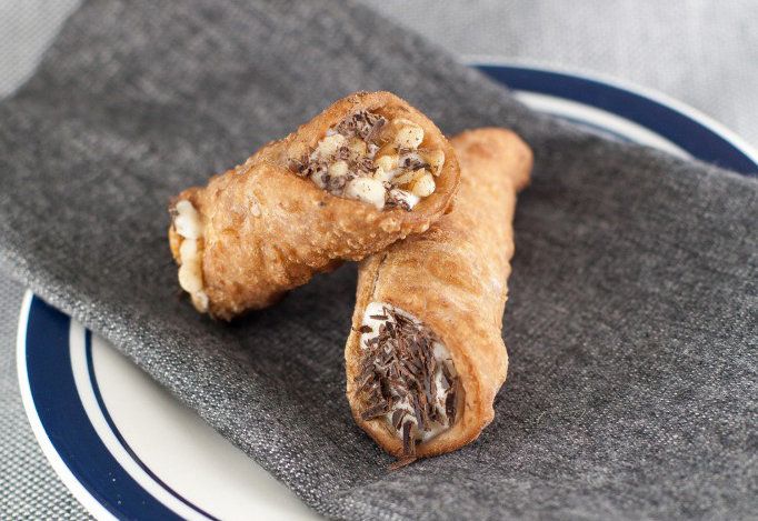 Cannoli With A Ricotta Cheese Filling