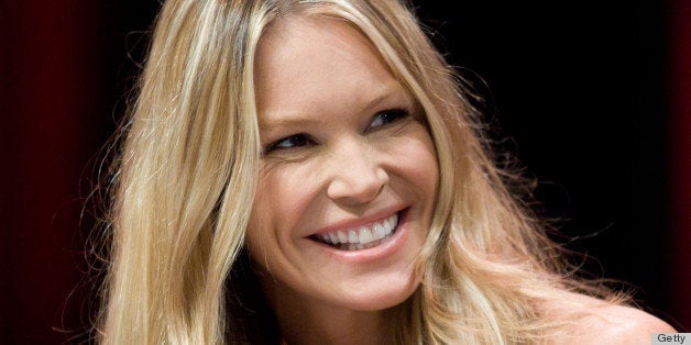 CANNES, FRANCE - APRIL 02: Elle Macpherson Introduces her TV Show ' Fashion Star' at the MipTV on April 2, 2012 in Cannes, France. (Photo by Frederic Nebinger/WireImage)