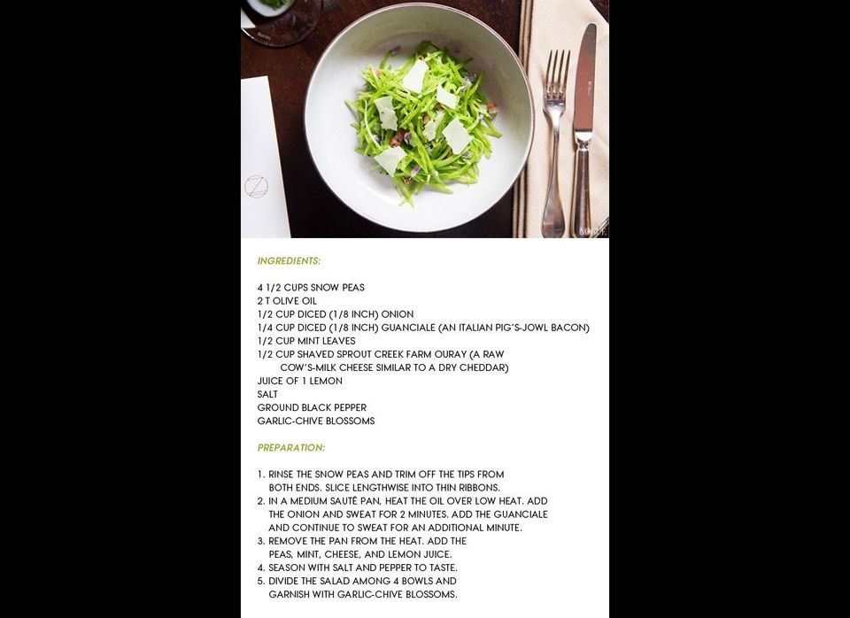 Pea Salad with Guanciale