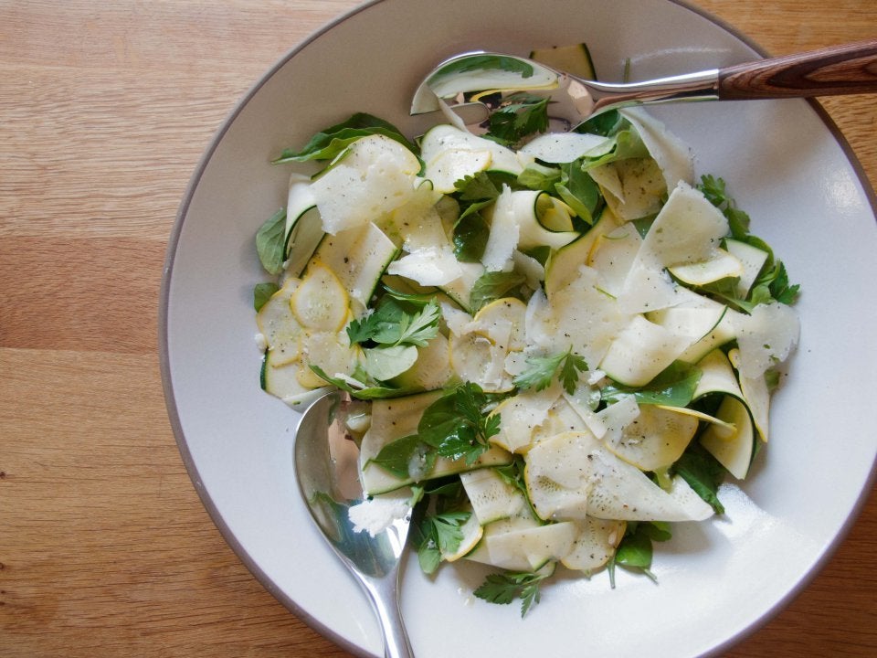 Summer Squash With Pecorino And Lemon Vinaigrette