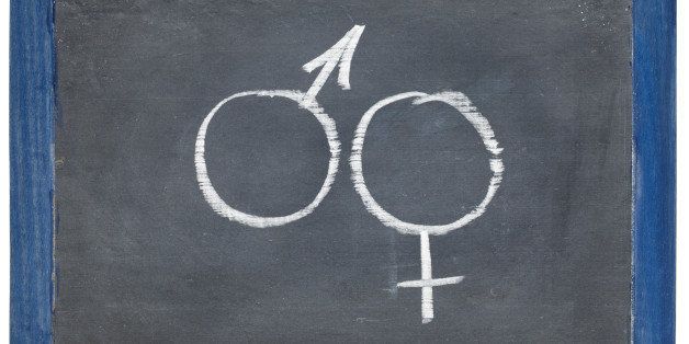 male and female gender symbols ...