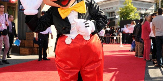 ANAHEIM, CA - JUNE 22: Mickey Mouse arrives at the premiere of Walt Disney Pictures' 'The Lone Ranger' at Disney California Adventure Park on June 22, 2013 in Anaheim, California. (Photo by Kevin Winter/Getty Images)