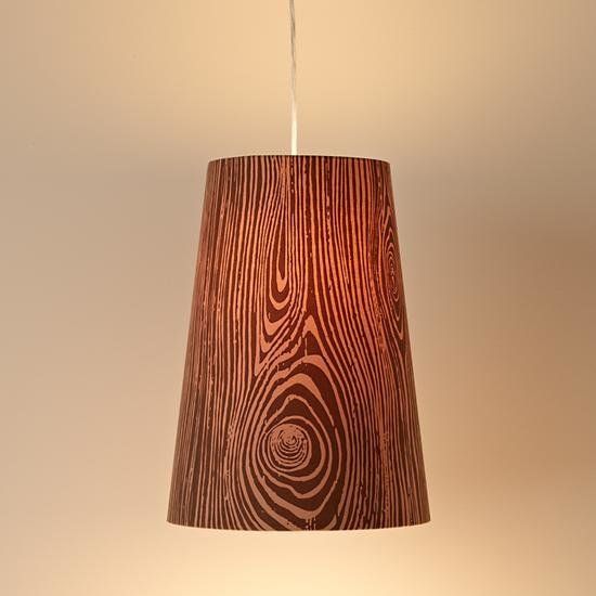 Wood Grain Pendant Light 