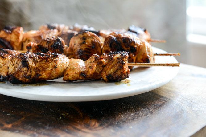 Chipotle Lime Grilled Chicken Skewers