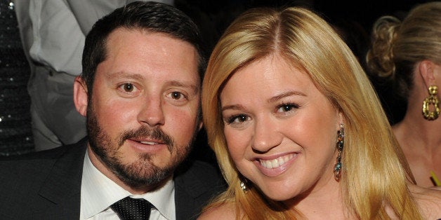 LAS VEGAS, NV - APRIL 07: Singer Kelly Clarkson (R) and Brandon Blackstock in the audience during the 48th Annual Academy of Country Music Awards at the MGM Grand Garden Arena on April 7, 2013 in Las Vegas, Nevada. (Photo by Kevin Winter/ACMA2013/Getty Images for ACM)