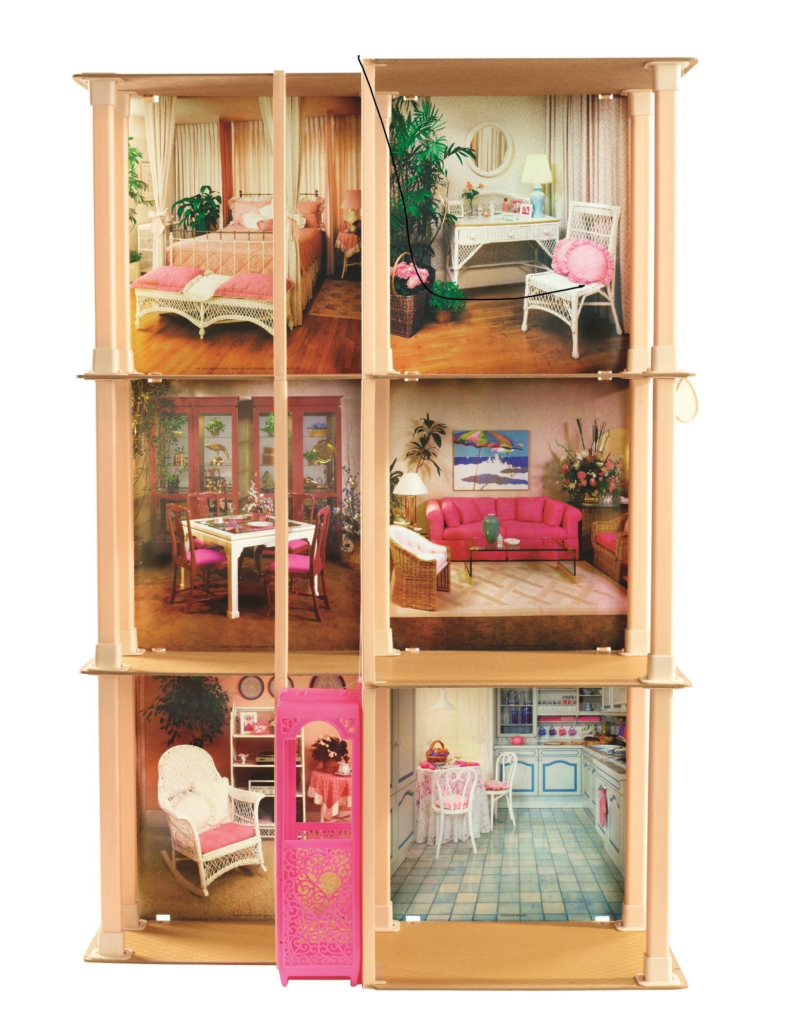 barbie mansion with elevator